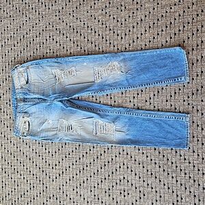 True Religion distressed boyfriend jeans, Size 28.